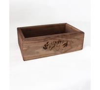 Ящик из натурального дерева окрашенный с гравировкой ENJOY today 15x25x9 см Симфония Я-025