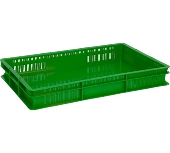 Ящик Дигрус 15 л, сплошной, 600x400x75, зеленый Я/СПЛ-15-З/Д 1
