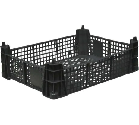 Ящик Дигрус 9 л, перфорированный, 400x300x110 мм, чёрный Я/ПЕР-9-Ч/Д