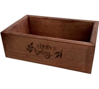 Ящик из натурального дерева окрашенный с гравировкой ENJOY today 30x20x9 см Симфония Я-027