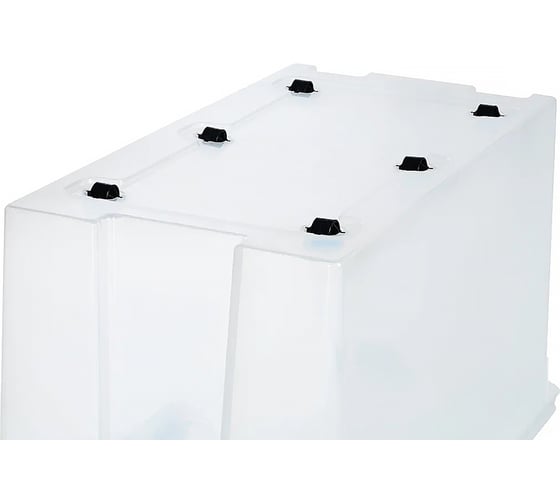 Контейнер с крышкой HONEYCOMB 80 л, серия, прозрачный HOME M-H80-00.07new