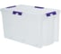 Контейнер с крышкой HONEYCOMB 80 л, серия, прозрачный HOME M-H80-00.07new 1