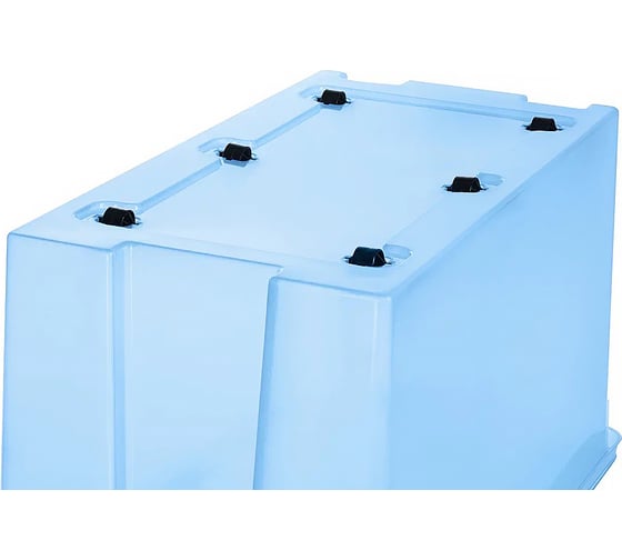 Контейнер с крышкой HONEYCOMB 80 л, серия HOME, прозрачно-голубой M-H80-00.06new