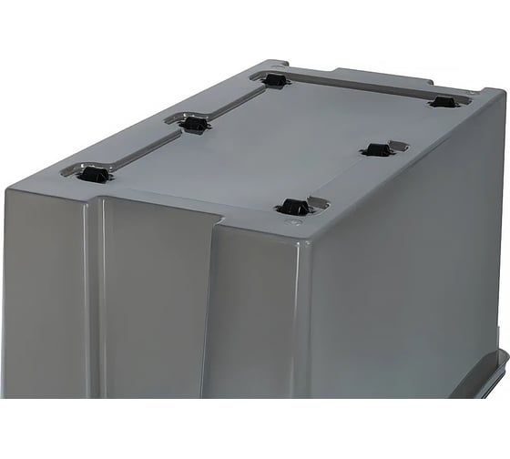 Контейнер с крышкой HONEYCOMB 80 л, серия HOME, антрацит M-H80-00.76new