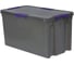 Контейнер с крышкой HONEYCOMB 80 л, серия HOME, антрацит M-H80-00.76new 1