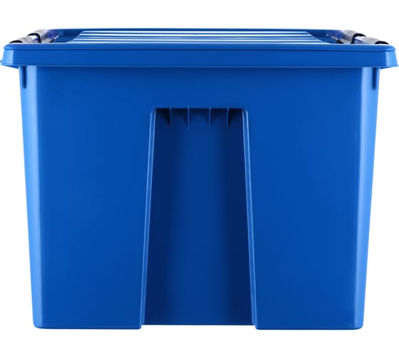 Контейнер с крышкой HONEYCOMB740x565x415, 120 л, синий M-120-00.06n