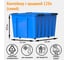 Контейнер с крышкой HONEYCOMB740x565x415, 120 л, синий M-120-00.06n 2