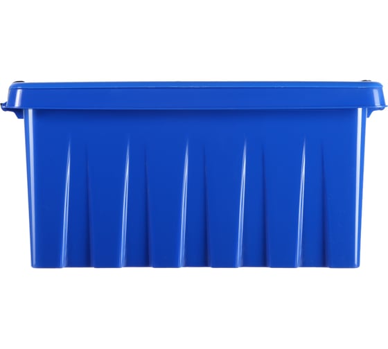 Контейнер с крышкой HONEYCOMB 335x220x160, 8 л, синий M-008-00.06n