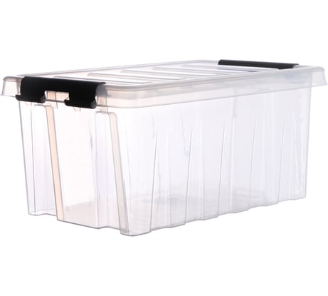 Контейнер с крышкой HONEYCOMB 335x220x160, 8 л, прозрачный M-008-00.07n