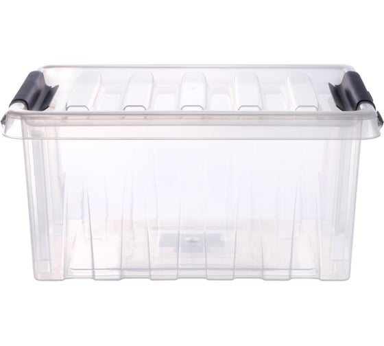 Контейнер с крышкой HONEYCOMB 335x220x160, 8 л, прозрачный M-008-00.07n