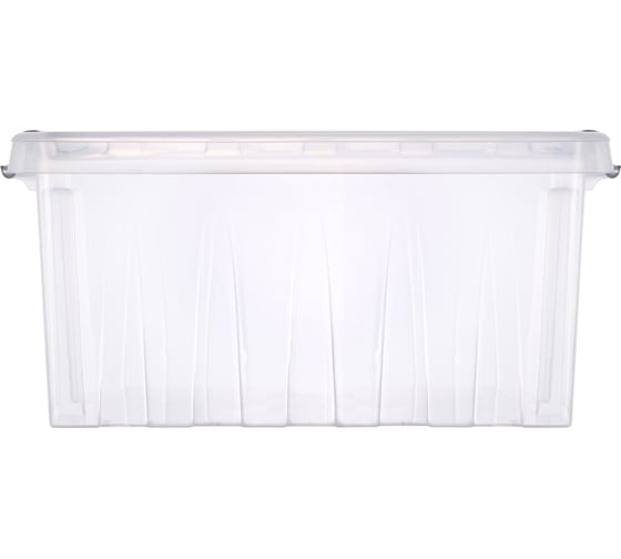 Контейнер с крышкой HONEYCOMB 415x300x195, 16 л, прозрачный M-016-00.07n