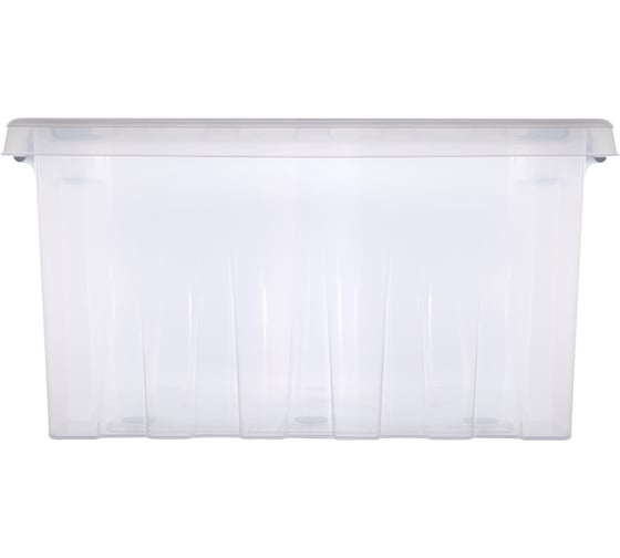 Контейнер с крышкой HONEYCOMB 500x390x255, 36 л, прозрачный M-036-00.07n
