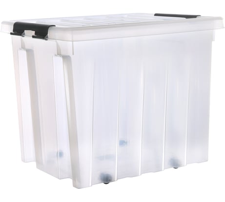 Контейнер с крышкой HONEYCOMB 500x390x405, 50 л, прозрачный M-050-00.07n