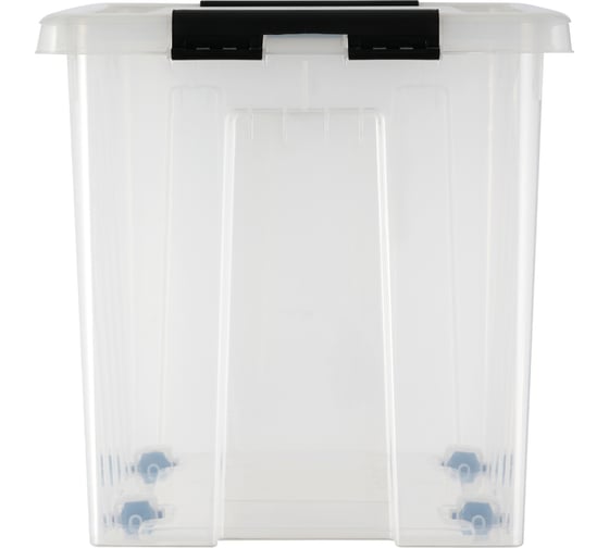 Контейнер с крышкой HONEYCOMB 500x390x405, 50 л, прозрачный M-050-00.07n