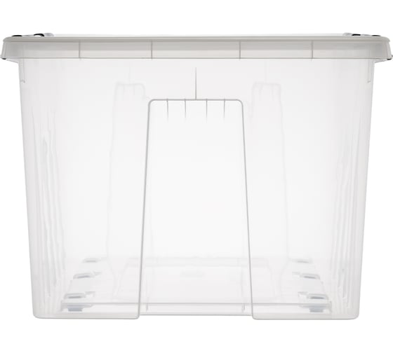 Контейнер с крышкой HONEYCOMB 740x565x415, 120 л, прозрачный M-120-00.07n