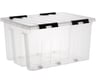 Контейнер с крышкой HONEYCOMB 740x565x415, 120 л, прозрачный M-120-00.07n