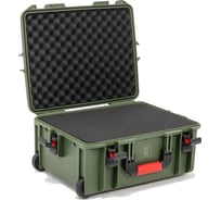 Кейс на колесах с ручкой DGCASE ударопрочный, IP67, 490х360х205 DGCASE@60-02-olive