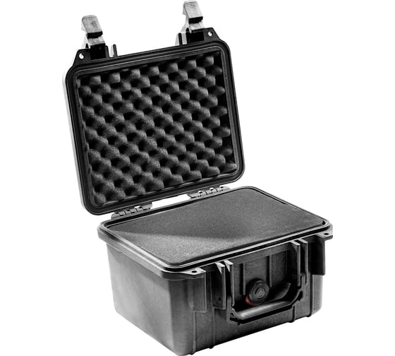 Защитный кейс Pelican 1300 черный с поропластом 1300-000-110E