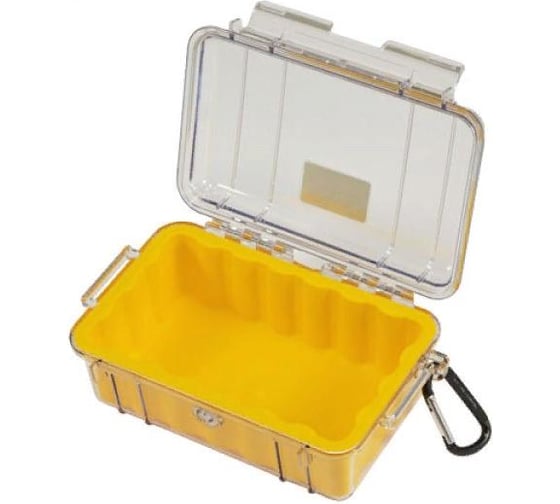 Защитный кейс Pelican 1050 желтый с прозрачной крышкой 1050-027-100E 1