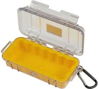 Защитный кейс Pelican 1030 желтый с прозрачной крышкой 1030-027-100E