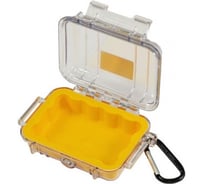 Защитный кейс Pelican 1010 желтый с прозрачной крышкой 1010-027-100E
