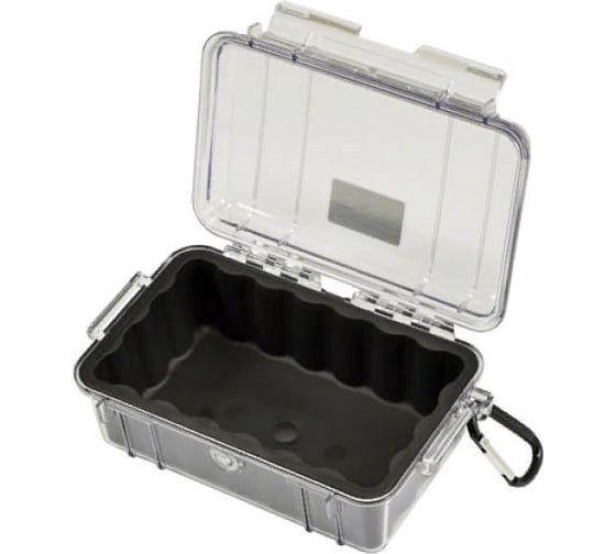 Защитный кейс Pelican 1050 черный с прозрачной крышкой 1050-025-100E