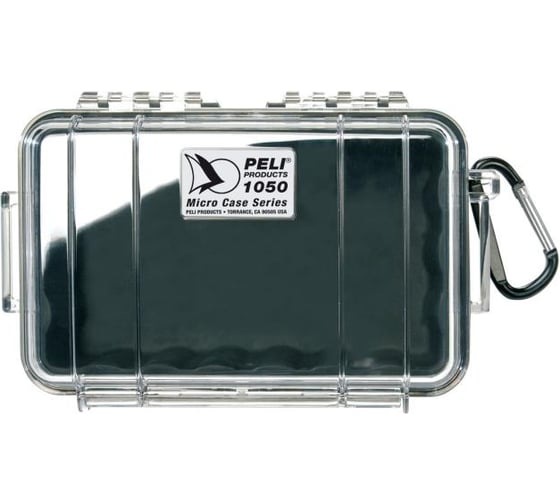 Защитный кейс Pelican 1050 черный с прозрачной крышкой 1050-025-100E