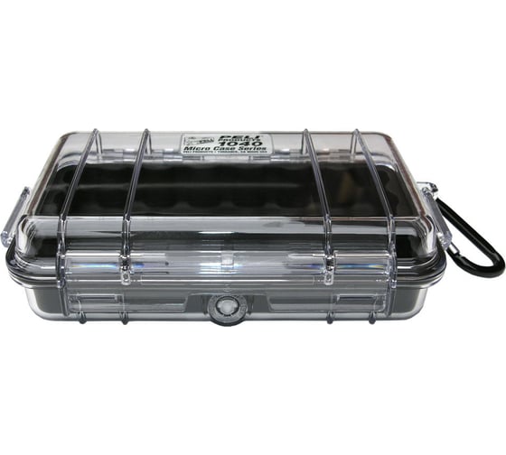 Защитный кейс Pelican 1040 черный с прозрачной крышкой 1040-025-100E