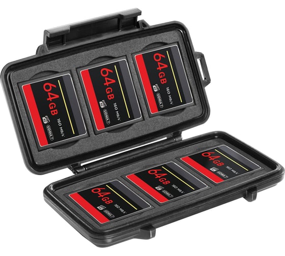 Защитный кейс Pelican 0945 черный для карт памяти CF 0940-015-110E