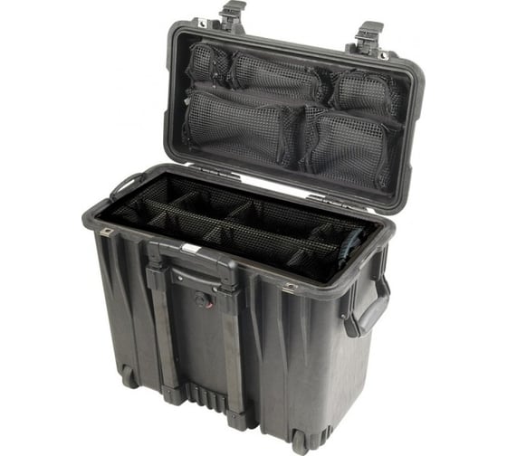 Защитный кейс Pelican 1440 черный с мягкими перегородками и органайзером 1440-004-110E