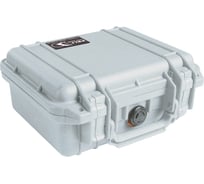 Защитный кейс Pelican 1200 серый с поропластом 1200-000-180E