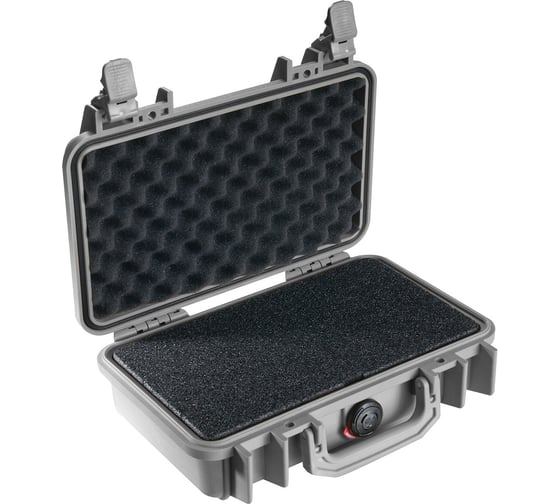 Защитный кейс Pelican 1170 серый с поропластом 1170-000-180E