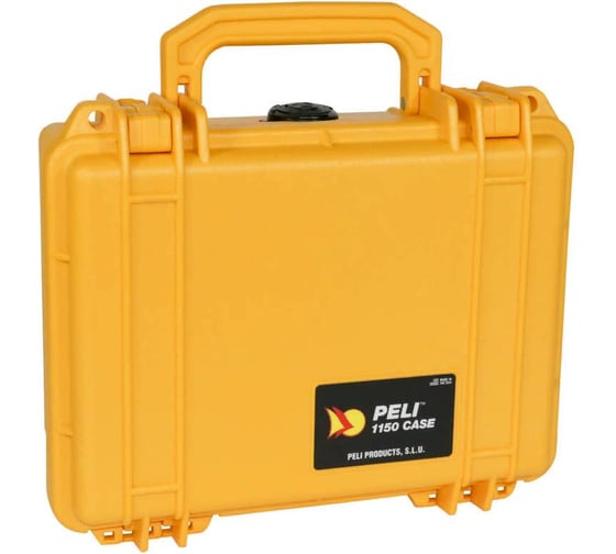 Защитный кейс Pelican 1150 желтый с поропластом 1150-000-240E