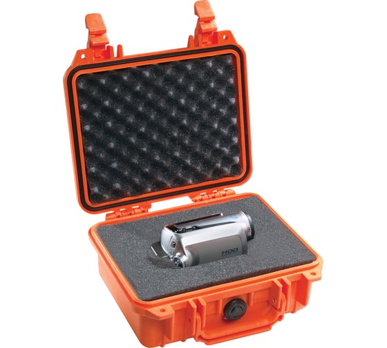 Защитный кейс Pelican 1200 оранжевый с поропластом 1200-000-150E