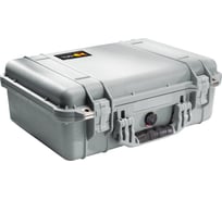 Защитный кейс Pelican 1500 серый с поропластом 1500-000-180E