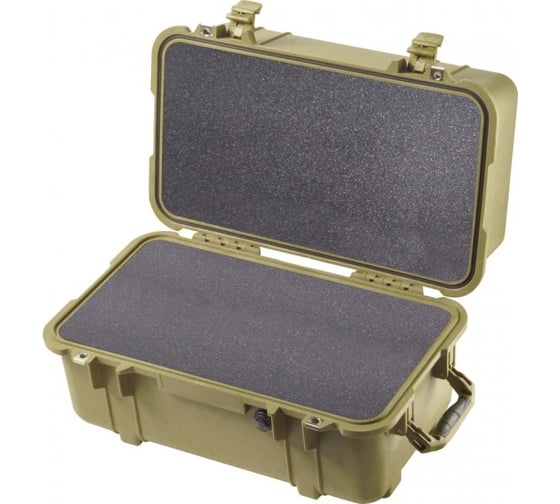 Защитный кейс Pelican 1460 зеленый c поропластом 1460-000-130E