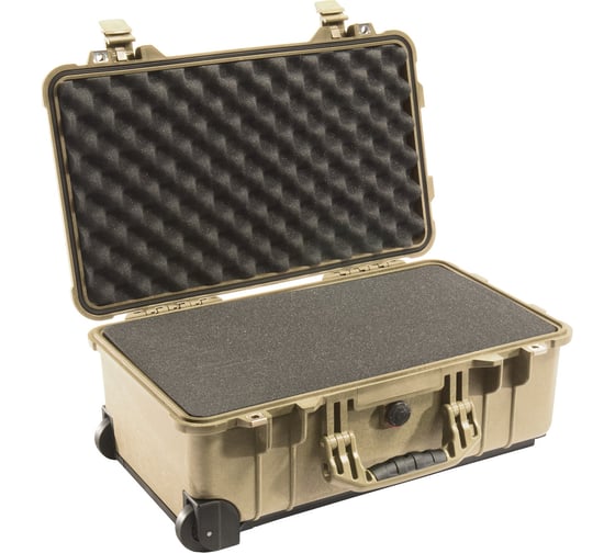 Защитный кейс Pelican 1510 песочный с поропластом 1510-000-190E