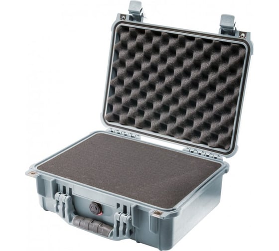 Защитный кейс Pelican 1450 серый с поропластом 1450-000-180E
