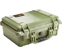 Защитный кейс Pelican 1450 зеленый пустой 1450-001-130E