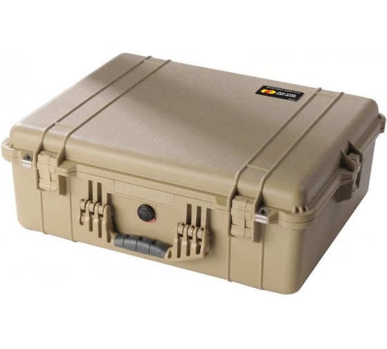 Защитный кейс Pelican 1600 песочный с поропластом 1600-000-190E