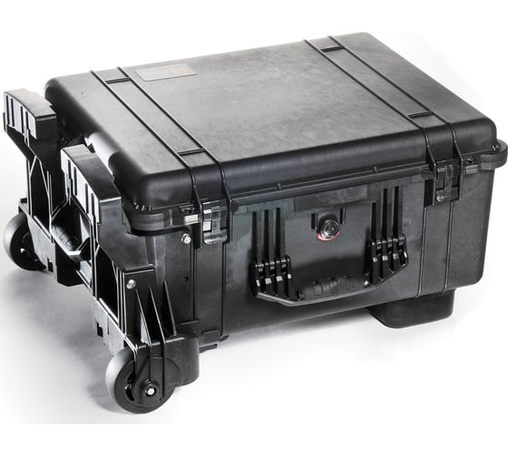 Защитный кейс Pelican 1610 черный с усиленной рамой и колесной базой 016100-0009-110E