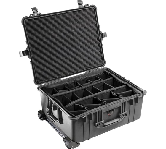 Защитный кейс Pelican 1610 черный с мягкими перегородками 1610-004-110E