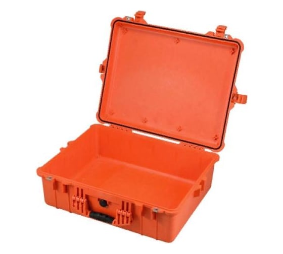 Защитный кейс Pelican 1600 оранжевый пустой 1600-001-150E