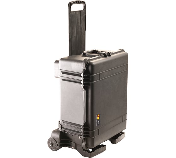 Защитный кейс Pelican 1610 черный с усиленной рамой и колесной базой 016100-0019-110E