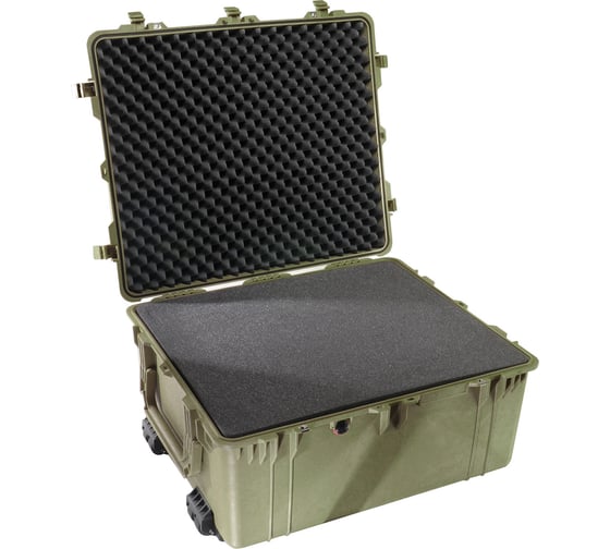 Защитный кейс Pelican 1690 зеленый с поропластом 1690-000-130E 1