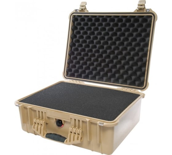 Защитный кейс Pelican 1550 песочный с поропластом 1550-000-190E
