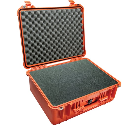 Защитный кейс Pelican 1550 оранжевый с поропластом 1550-000-150E