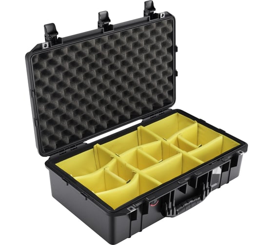 Защитный кейс Pelican Air 1555 черный с мягкими перегородками 015550-0040-110E