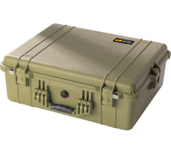Защитный кейс Pelican 1600 зеленый с поропластом 1600-000-130E 1