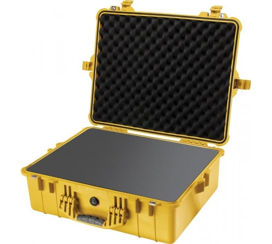 Защитный кейс Pelican 1600 желтый с поропластом 1600-000-240E